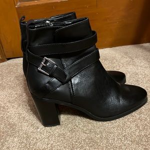 Ralph Lauren Black Leather Booties